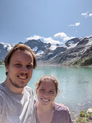 Hiking at Lake of the Hanging Glacier. British Columbia, 2021.